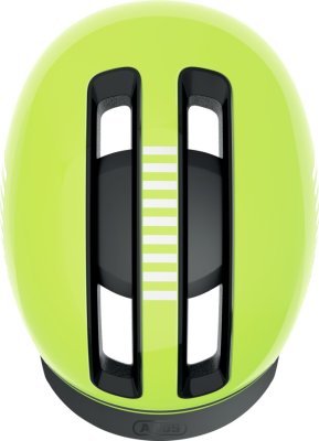 ABUS - cyklo prilba so svetlom HUD-Y signal yellow, ABUS (žltá fluo, veľ. L)