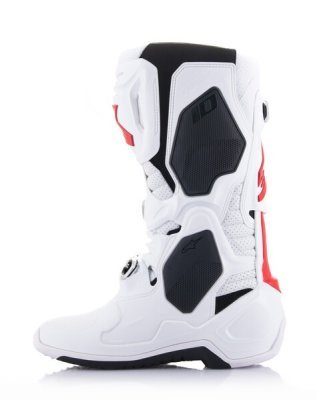 ALPINESTARS - Topánky TECH 10 SUPERVENTED, perforované (biela/červená/čierna, veľ. 47)