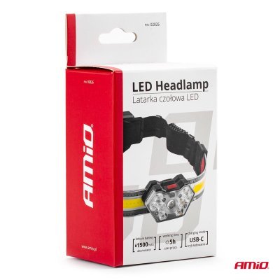 AMiO - Čelovka LED LH04