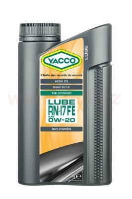 YACCO - Motorový olej Lube RN-17 FE 0W20 1L