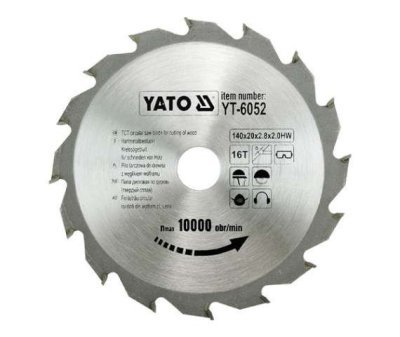 Yato - Pílový kotúč na drevo 140x20mm 16 zubov