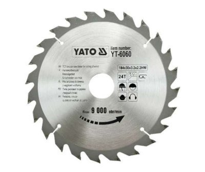 Yato - Vidiový pílový kotúč na drevo 184x30mm 24 zubov