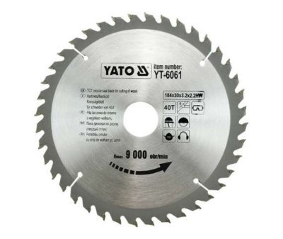 Yato - Vidiový pílový kotúč na drevo 184x30mm 40 zubov