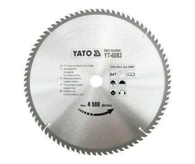 Yato - Vidiový pílový kotúč na drevo 350x30mm 84 zubov