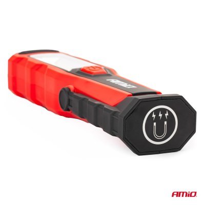 AMIO - Ručné svietidlo 3W COB + 1W LED, 1800mAh