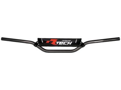 řídítka (Michael P.) o průměru 22 mm s hrazdou a chráničem, RTECH (černá)