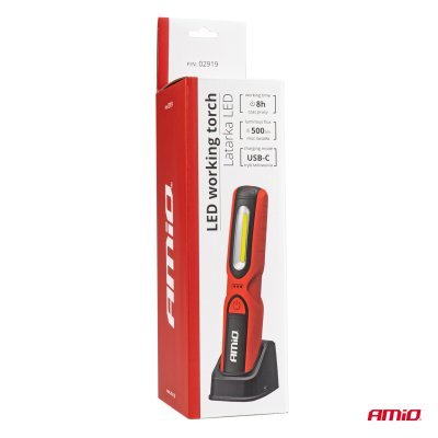 AMiO - Inšpekčná baterka so vstavanou 2600mAh batériou AMIO 02919