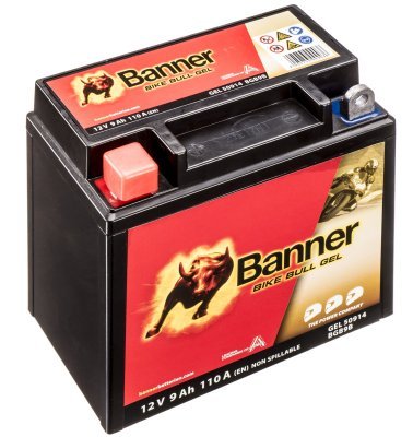 BANNER motobatéria 12V AGM PLUS 50914 9Ah 110A BGB9B Ľ+