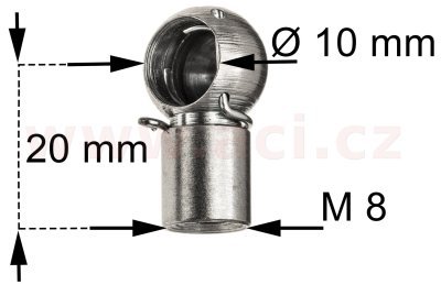 vzpěra zd. dveří Kombi (dveře bez automatického otvírání) (celk. délka 308 mm, délka zdvihu 88 mm, síla 1190 N
