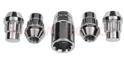 Bezpečnostné matice M12x1.5, kužeľové sedlo (sada 4 ks)