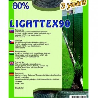 Sieť tieniaca Lighttex 2x10m zelená (balenie 3ks)