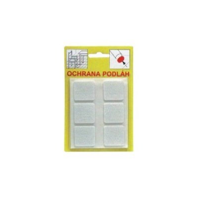 Filcové podložky - biela 28x28x3mm 105 (balenie 10ks)