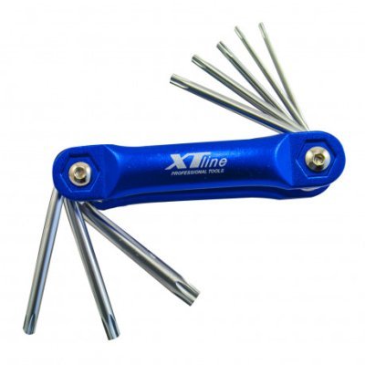 XTline - Kľúč torx CrV T9-T40 8 dielny