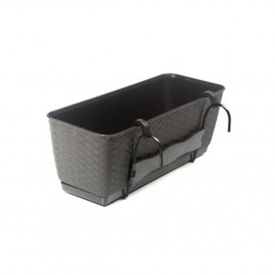 Kvetináč RATOLLA PW tmavohnedý 50x17x17cm (balenie 5ks)