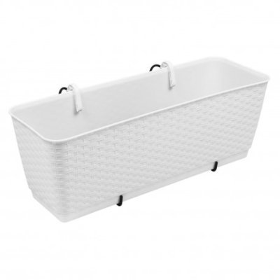 Kvetináč RATOLLA PW biely 38x15x14cm (balenie 5ks)