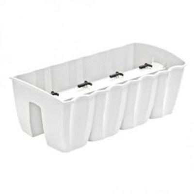 Kvetináč CROWN biely 58x28x20cm (balenie 5ks)