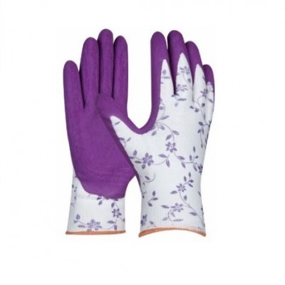 Rukavice FLOWER LILA veľkosť 7 (balenie 12ks)