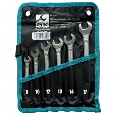 GK TOOLS - Sada kľúčov očkoplochých 6-17mm 6dielov