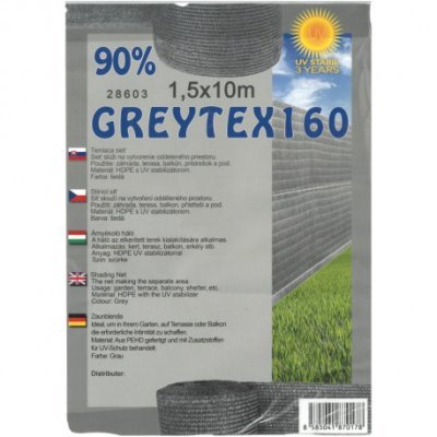 Sieť tieniaca Greytex 1,8x10m sivá (balenie 3ks)