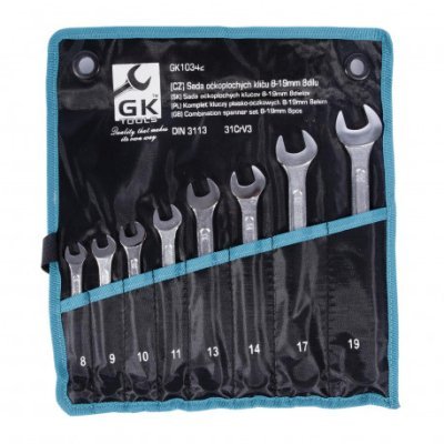 GK TOOLS - Sada kľúčov očkoplochých 6-22mm 8dielov