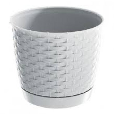 Kvetináč RATOLLA round biely 22x19,5cm (balenie 5ks)