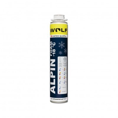 WOLF - Pena pištoľová ALPIN 50l nízkoexpanzná - zimná 750ml