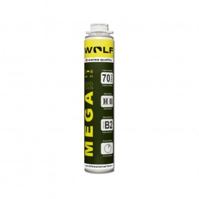 WOLF - Pena pištoľová MEGA 70l nízkoexpanzná - celoročná 870ml