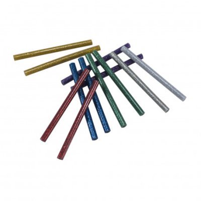 XTline - Tyčinky lepiace farebné trblietavé 11x100mm 12ks
