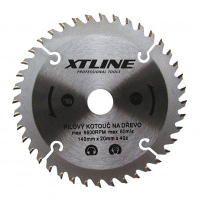 XTline - Kotúč pílový s SK plátmi trapézový na drevo 180x30mm/60 zubov