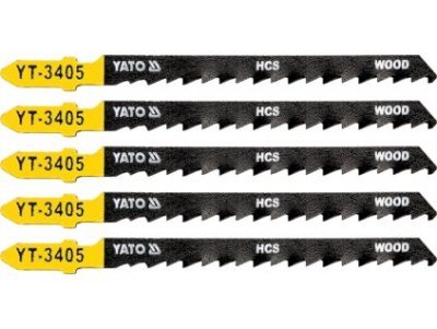YATO - List pílový do priamočiarej píly na drevo TPI6, 100mm, 5ks