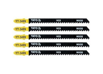 YATO - List pílový na drevo do priamočiarej píly TPI8, 115mm, 5ks