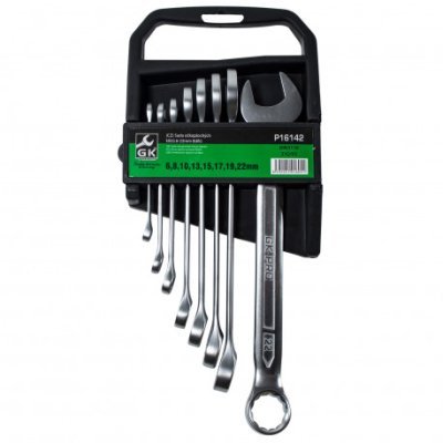 GK TOOLS - Kľúče v plastovom obale očkoploché sada 8 dielna