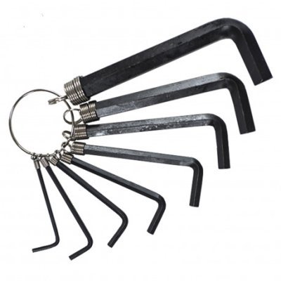 GK TOOLS - Kľúče imbus na krúžku sada 8 dielna