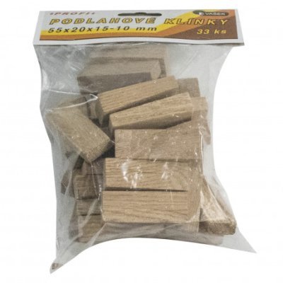 STAVTOOL - Kliny podlahové 55x20x15-10mm 33ks