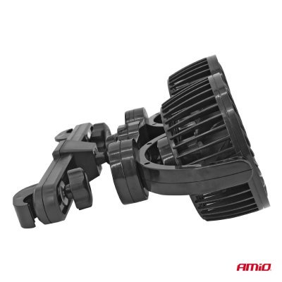 AMiO - Ventilátor do auta pre opierku hlavy 2x4" 12V