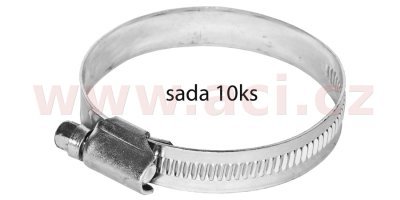 hadicová spona neperforovaná typ W1, 12-22 mm (sada 10 ks)