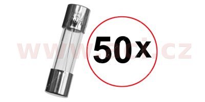 pojistka skleněná 5x20 5A (sada 50ks)