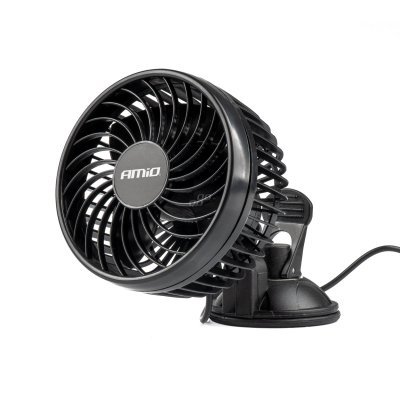 AMiO - Ventilátor do auta s prísavkou 4,5" 24V