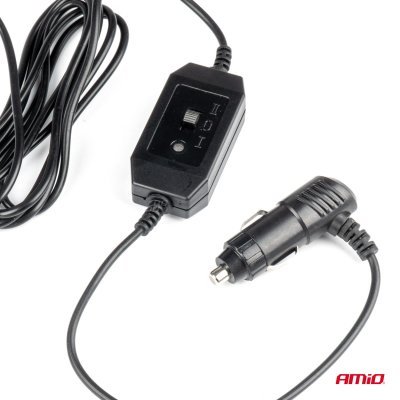 AMiO - Ventilátor do auta s prísavkou 2x4" 24V