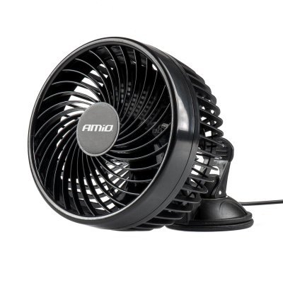 AMiO - Ventilátor do auta s prísavkou 6" 24V