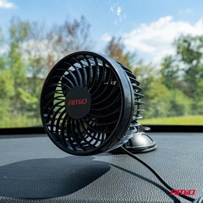 AMiO - Ventilátor do auta s prísavkou 4,5" 12V