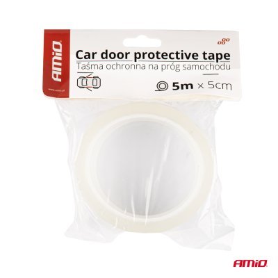 AMiO - Priehľadná ochranná páska na prah dverí auta 5mx5cm