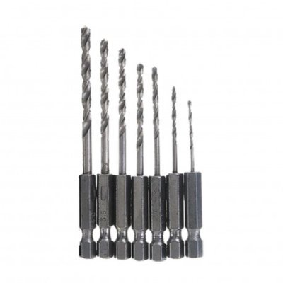 STAVTOOL - Vrtáky HSS 1,5-6mm 6-hranný úchyt sada 7 dielov