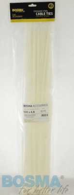 Bosma - Sťahovacia páska biela 500x4.8mm 100ks
