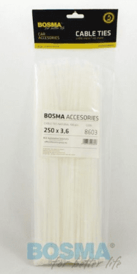Bosma - Sťahovacia páska biela 250x3.6mm 100ks