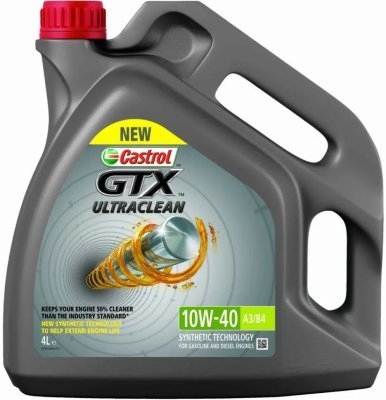 CASTROL GTX Ultraclean 10W-40, 4 l