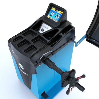 Vyvažovačka kolies plne automatická 230V, 10-32 palcov s meraním šírky ráfika ramena a LCD displejom - RP-U130PN