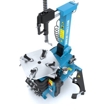 Automatická prezúvačka pneumatík 230/400V, 10-24 palcov s pneumatickým zadným otočným ramenom