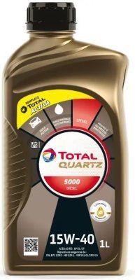 Total - Motorový olej Quartz 5000 Diesel 15W40 1L