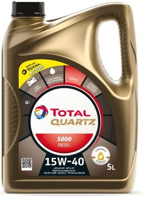 Total - Motorový olej Quartz 5000 Diesel 15W40 5L